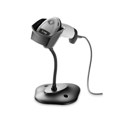 Проводной сканер штрих-кода Zebra DS 2208 с подставкой белый