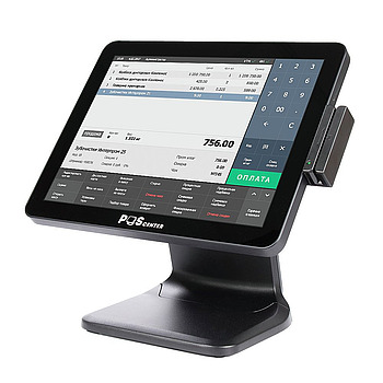 Сенсорный моноблок POSCenter POS101 Pro (15", PCAP, N100, RAM 4Gb, SSD M2 128Gb, MSR) без ОС, БЕЛЫЙ