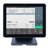 Сенсорный моноблок POSCenter Atlas (15", PCAP, J4125, RAM 4Gb, SSDM2 128Gb, MSR) без ОС