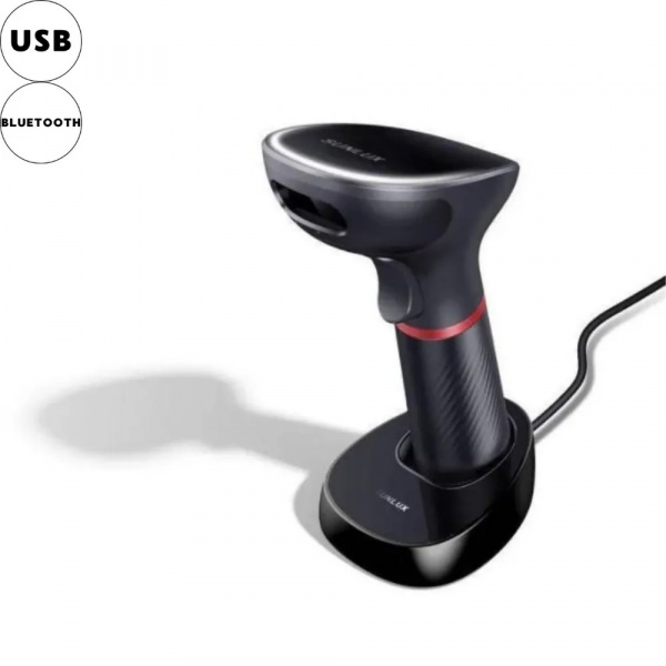 Беспроводной сканер штрих-кода SUNLUX XL-9610 в комплекте с базовой станцией