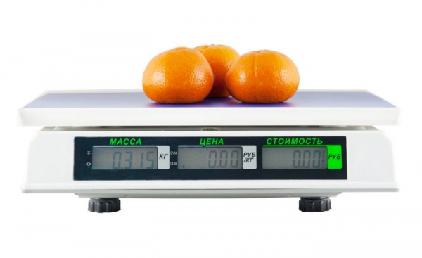 Весы торговые M-ER 326 AC -32.5 с АКБ без стойки LCD Slim