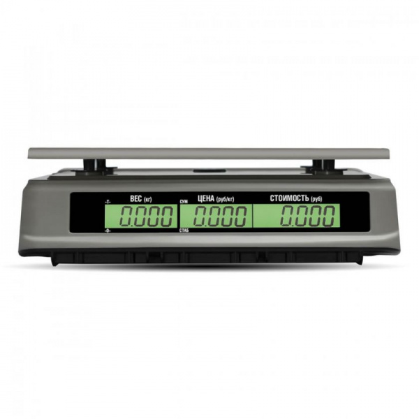 Весы торговые M-ER 328C-32.5 LСD без АКБ Touch-M/ RS232,USB